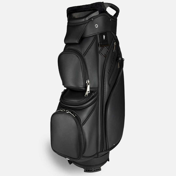 RevCore Lux Golf Cart Bag | Flat Base | 14-Way Velvet Dividers | Synthetic Leather
