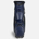 Navy blue golf bag on a white background