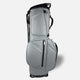Gray golf bag with black accents on a white background