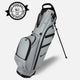 Gray golf bag with black accents on a white background, featuring the brand 'RevCore'.